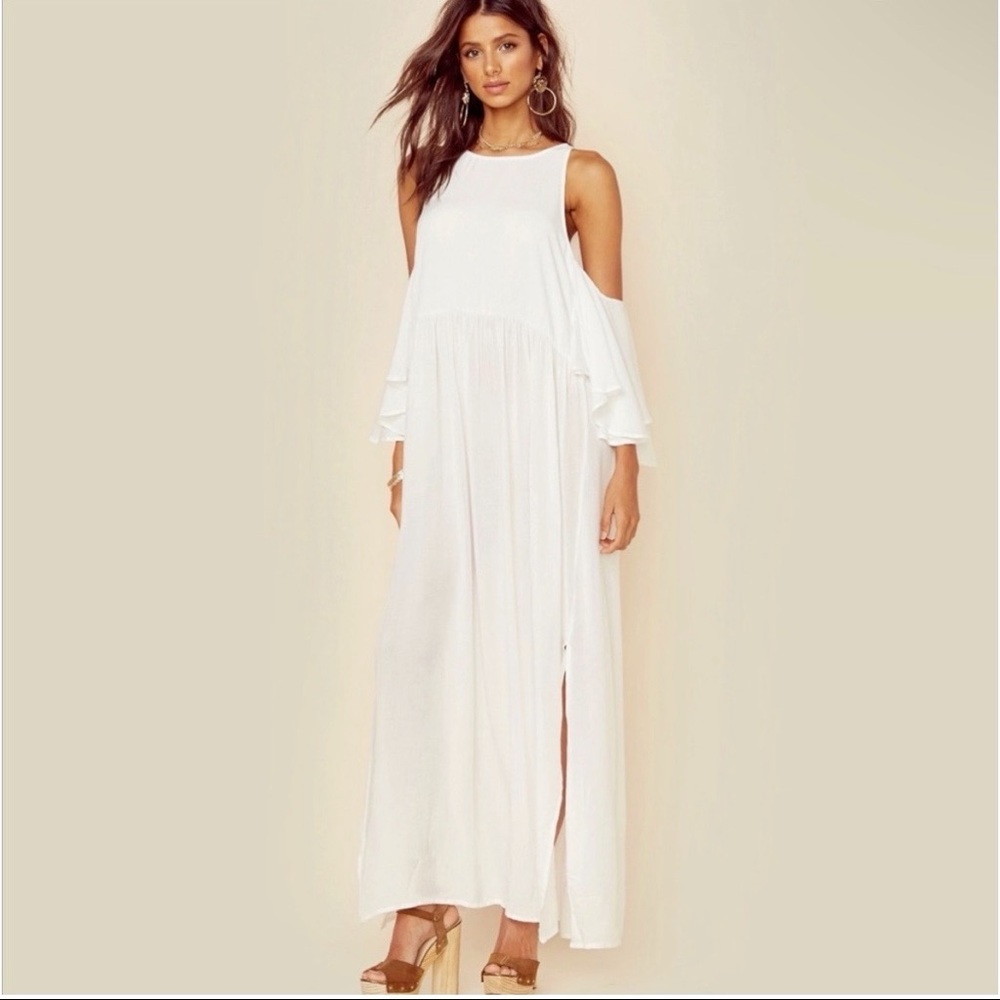 Indah Cigalle Maxi Dress - White